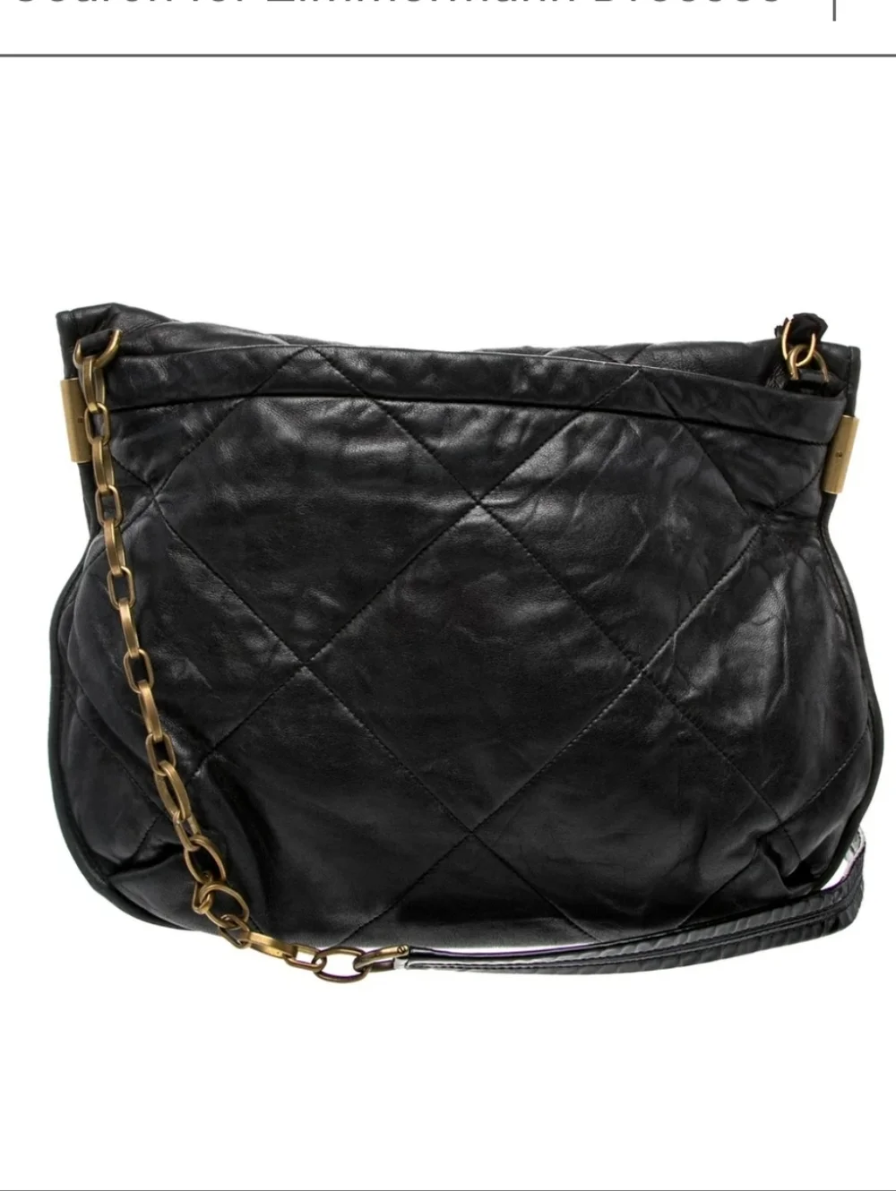 Lanvin Authentic Black Quilted Shoulder Bag - Picture 3 of 5